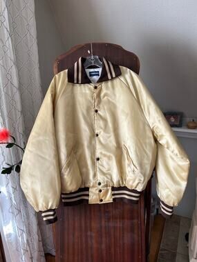 Vintage Holloway Satin Bomber Jacket XL westby jubilee
